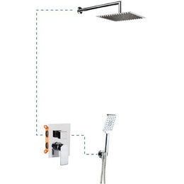 Душевая система для душа AQG Alpha EC216 19ALPEC21602 - фото 