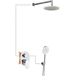 Душевая система для душа AQG Beta ER211 19BETER21102 - фото 