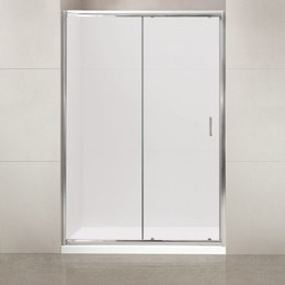 Душевая дверь BelBagno 145 см UNO-BF-1-145-M-Cr, хром/матовое - фото 