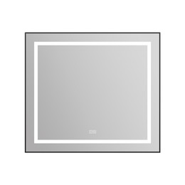 Зеркало BelBagno 88x78 см SPC-KRAFT-885-785-TCH-WARM-NERO, черный - фото 