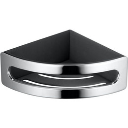 Полка угловая Keuco Elegance 11657010001, цвет хром/антрацит - фото 