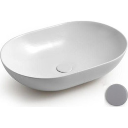 Раковина-чаша White Ceramic Balisong 60 см W0807FM, серый матовый - фото 