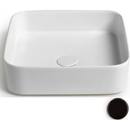 Раковина-чаша White Ceramic Blade 40 см W050705, черный матовый - фото 