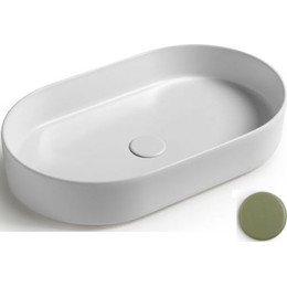 Раковина-чаша White Ceramic Blade 60 см W0527VA, зеленый матовый - фото 