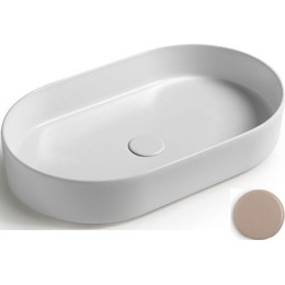 Раковина-чаша White Ceramic Blade 60 см W0527FG, фанго матовый - фото 