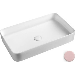 Раковина-чаша White Ceramic Blade 65 см W0517PK, розовый матовый - фото 