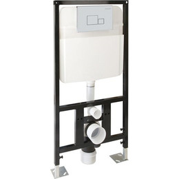 Инсталляция для унитаза SantiLine Adell SL-01 (кнопка хром, квадратная) - фото 