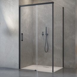 Душевое ограждение Radaway Idea Black KDS 120x75 см L, черный/прозрачное - фото 