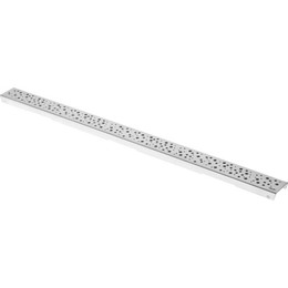 Решетка TECEdrainline "drops" для трапа 120 см 601231, нержавеющая сталь, хром матовый - фото 