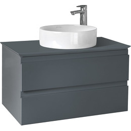 Тумба подвесная со столешницей Jacob Delafon Madeleine 83 см EB2083-J54, серый матовый - фото 