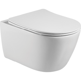 Унитаз подвесной безободковый Aquatek Бетта AQ1253W-00 с крышкой микролифт - фото 