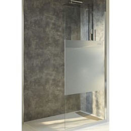 Душевая перегородка Jacob Delafon Contra 100 см E22WD100-GA (стекло 8 мм), хром/прозрачное/матовое - фото 