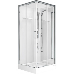Душевое кабина Aquanet Passion S 2.0 90x90 см 263869, хром/прозрачное (безсиликоновая сборка) - фото 
