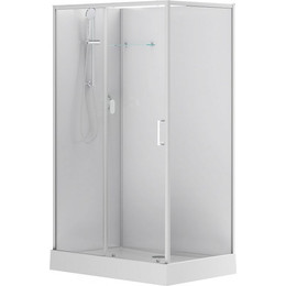 Душевое кабина Aquanet Passion EVO 120x80 см 281973 L, белый/прозрачное (безсиликоновая сборка) - фото 