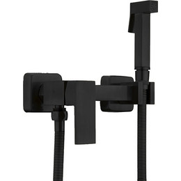 Смеситель с гигиеническим душем HAIBA HB5513-7, чёрный матовый - фото 