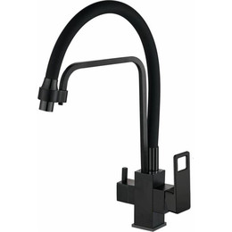 Смеситель для кухни Haiba HB76615-7, чёрный матовый - фото 