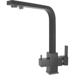 Смеситель для кухни Haiba HB76803-7, чёрный матовый - фото 