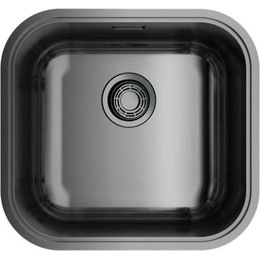 Мойка кухонная Omoikiri Omi 44-U/I-GM (4993191) 0,8 мм, вороненая сталь, Цвет производителя: вороненая сталь - фото 