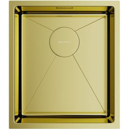 Мойка кухонная Omoikiri Taki 38-U/IF-LG (4973092) 1,2 мм, светлое золото, Цвет производителя: светлое золото - фото 