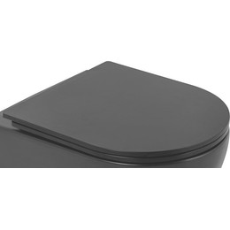 Сиденье с крышкой для унитаза BelBagno Colorato микролифт BB062SC-MB, чёрный матовый - фото 