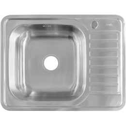 Кухонная мойка Iddis Basic BAS65SLi77 0,6 мм, сатин R - фото 