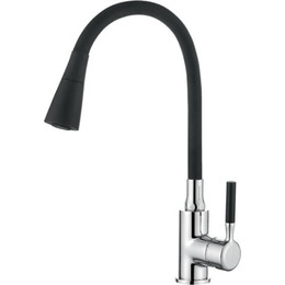 Смеситель для кухни Ledeme L4199-2, черный/хром - фото 