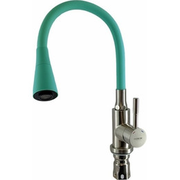 Смеситель для кухни Ledeme L74199-11, бирюзовый/сатин - фото 