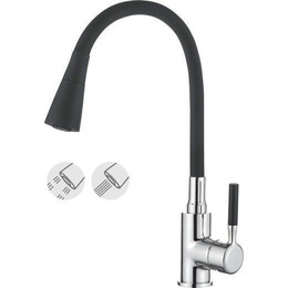 Смеситель для кухни Ledeme L74199-2, черный/сатин - фото 