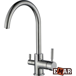 Смеситель для кухни Emar 3007, сатин, Цвет производителя: сатин - фото 