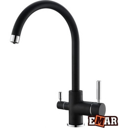 Смеситель для кухни Emar EC-3007, морион, Цвет производителя: морион - фото 