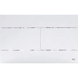 Кнопка смыва Oli Slim (механическая) 659041, белый - фото 