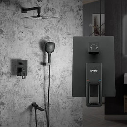 Душевая система для ванны Gappo G7117-6, черный - фото 