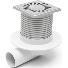 Трап Azario Sun 10 см AZ-411 L (горизонтальный слив) - фото 