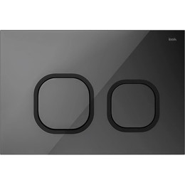 Кнопка смыва Iddis Uniglass UNG01GBi77, чёрное стекло - фото 