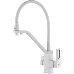 Смеситель для кухни Gappo G4317-8, белый/хром - фото 