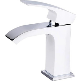 Смеситель для раковины Gappo Jacob G1007-8, белый/хром - фото 