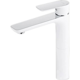 Смеситель для раковины высокий Gappo Noar G1048-2, белый/хром - фото 