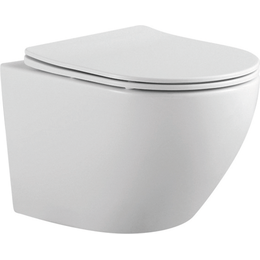 Унитаз подвесной безободковый Aquatek Европа AQ1901-00 с тонкой крышкой микролифт - фото 