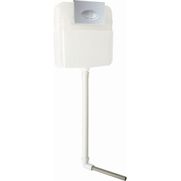 Смывной бачок скрытого монтажа приставных унитазов SantiLine SL-02 (кнопка хром) - фото 