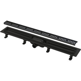Трап Alcadrain 65 см APZ10BLACK-650M, черный матовый (AG101101650), Цвет производителя: чёрный матовый, Размер трапа: 650 - фото 