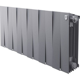 Радиатор Royal Thermo Piano Forte 350 Silver Satin 960х380 мм (12 секций) - фото 