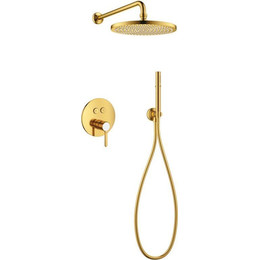 Душевая система для душа Cezares ECO-DSET-BORO, брашированное золото, Цвет производителя: золото - фото 