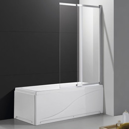 Шторка для ванны Cezares Slider VF-11 80 см, хром/прозрачное - фото 