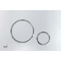 Кнопка смыва Alcaplast Thin M771, хром глянец/хром матовый - фото 