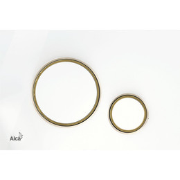 Кнопка смыва Alcaplast Thin M775, белый глянец/золото глянец - фото 