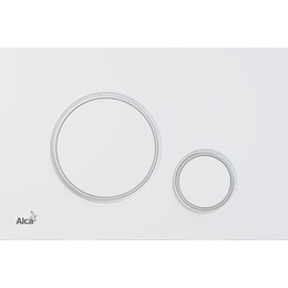 Кнопка смыва Alcaplast Thin M776, белый/хром глянец - фото 