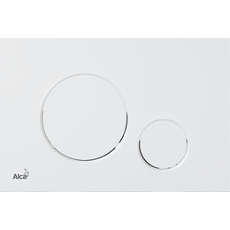 Кнопка смыва Alcaplast Thin M676, белый матовый - фото 