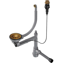 Арматура для кухонной мойки Omoikiri WK-1-CL-R-A AB 4957092, античная латунь - фото 