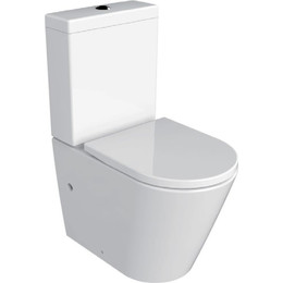 Унитаз-компакт безободковый Azario Luana AZ-8593 с крышкой микролифт - фото 