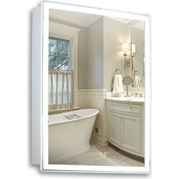 Зеркало-шкаф Azario Киото Led 60 см + часы - фото 